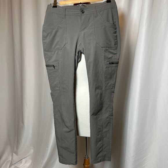 KUHL ARMY GREEN SKINNY LEG PANTS - SIZE 2 SHORT - Picture 1 of 5